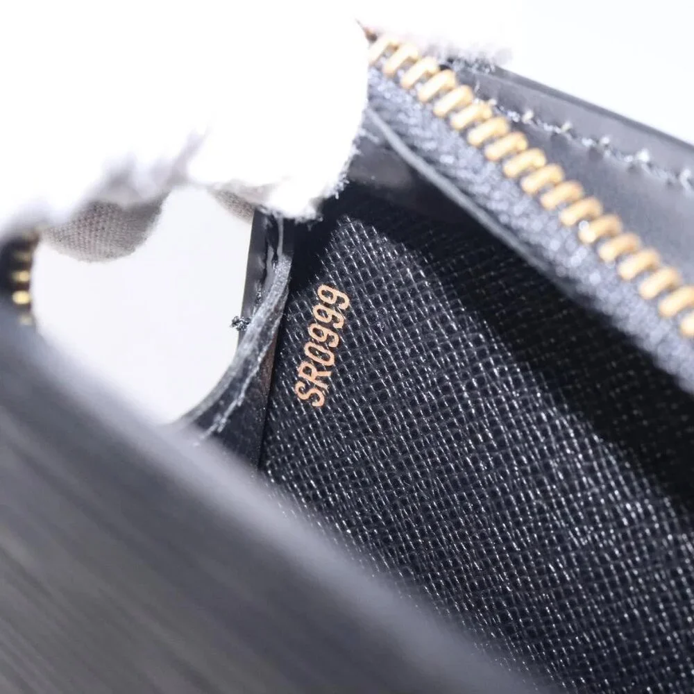 LOUIS VUITTON Epi Pochette Homme Clutch Bag Black Noir LV Auth